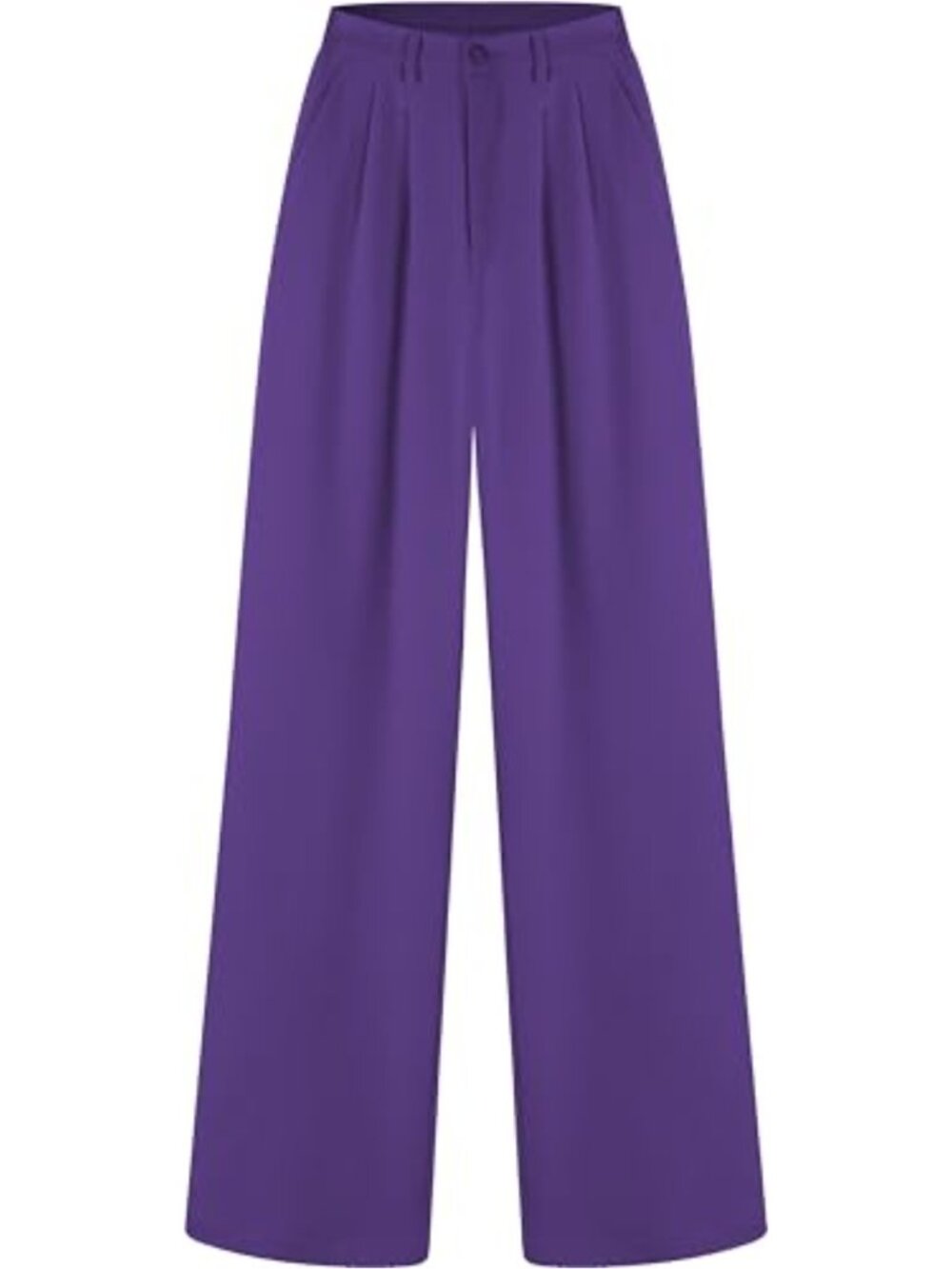 High Waist Straight Leg Dress Pants Office Work Trousers